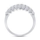 14K White Gold Round Diamond Women's Anniversary Band Ring 2 Cttw - Splendid Jewellery