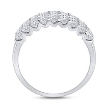 Load image into Gallery viewer, 14K White Gold Round Diamond Women's Anniversary Band Ring 2 Cttw - Splendid Jewellery
