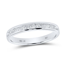 Load image into Gallery viewer, 14K White Gold Round Diamond Women's Band 1/4 Cttw - Splendid Jewellery