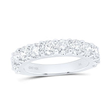 Load image into Gallery viewer, 14K White Gold Round Diamond Women's Band 2 Cttw - Splendid Jewellery