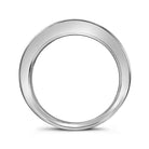 14K White Gold Round Diamond Women's Channel Set Single Row Wedding Band 1 Cttw - Splendid Jewellery