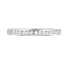 Load image into Gallery viewer, 14K White Gold Round Diamond Women's Channel Set Wedding Band 1/6 Cttw - Splendid Jewellery