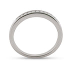 14K White Gold Round Diamond Women's Channel Set Wedding Band 1/6 Cttw - Splendid Jewellery