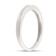 Load image into Gallery viewer, 14K White Gold Round Diamond Women's Channel Set Wedding Band 1/6 Cttw - Splendid Jewellery