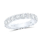 14K White Gold Round Diamond Women's Classic Eternity Ring 27/8 Cttw - Splendid Jewellery