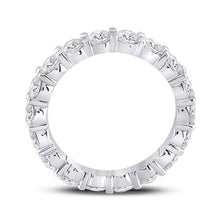 Load image into Gallery viewer, 14K White Gold Round Diamond Women's Classic Eternity Ring 27/8 Cttw - Splendid Jewellery