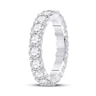 14K White Gold Round Diamond Women's Classic Eternity Ring 27/8 Cttw - Splendid Jewellery
