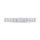 14K White Gold Round Diamond Women's Machine Set Single Row Wedding Band 1/2 Cttw - Splendid Jewellery
