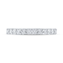 Load image into Gallery viewer, 14K White Gold Round Diamond Women's Machine Set Single Row Wedding Band 1/2 Cttw - Splendid Jewellery