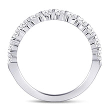 Load image into Gallery viewer, 14K White Gold Round Diamond Women's Machine Set Wedding Band 1 Cttw - Splendid Jewellery