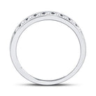 14K White Gold Round Diamond Women's Machine Set Wedding Channel Band 1/2 Cttw - Splendid Jewellery