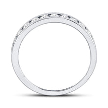 Load image into Gallery viewer, 14K White Gold Round Diamond Women's Machine Set Wedding Channel Band 1/2 Cttw - Splendid Jewellery