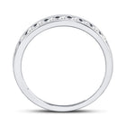 14K White Gold Round Diamond Women's Machine Set Wedding Channel Band 1/2 Cttw - Splendid Jewellery