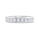 14K White Gold Round Diamond Women's Machine Set Wedding Channel Band 3/4 Cttw - Splendid Jewellery