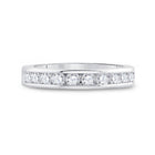 14K White Gold Round Diamond Women's Machine Set Wedding Channel Band 3/4 Cttw - Splendid Jewellery