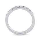 14K White Gold Round Diamond Women's Machine Set Wedding Channel Band 3/4 Cttw - Splendid Jewellery