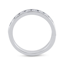 Load image into Gallery viewer, 14K White Gold Round Diamond Women's Machine Set Wedding Channel Band 3/4 Cttw - Splendid Jewellery