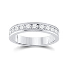 14K White Gold Round Diamond Women's Machine Set Wedding Channel Band 3/4 Cttw - Splendid Jewellery