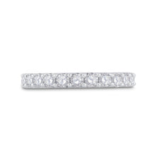 Load image into Gallery viewer, 14K White Gold Round Diamond Women's Pave Set Single Row Wedding Band 1 Cttw - Splendid Jewellery