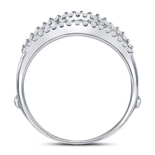 Load image into Gallery viewer, 14K White Gold Round Diamond Women's Ring Guard Wrap Enhancer Wedding Band 1/4 Cttw - Splendid Jewellery