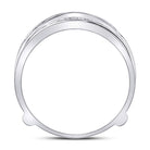 14K White Gold Round Diamond Women's Ring Guard Wrap Solitaire Enhancer 1/4 Cttw - Splendid Jewellery