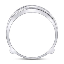 Load image into Gallery viewer, 14K White Gold Round Diamond Women's Ring Guard Wrap Solitaire Enhancer 1/4 Cttw - Splendid Jewellery