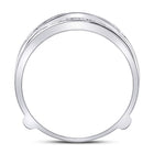 14K White Gold Round Diamond Women's Ring Guard Wrap Solitaire Enhancer 1/4 Cttw - Splendid Jewellery