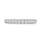 14K White Gold Round Diamond Women's Single Row Wedding Band 1/2 Cttw - Splendid Jewellery