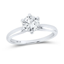 Load image into Gallery viewer, 14K White Gold Round Diamond Women's Solitaire Bridal Wedding Engagement Ring 1 Cttw - Splendid Jewellery