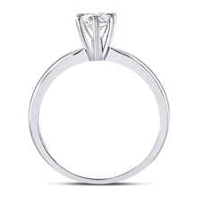 Load image into Gallery viewer, 14K White Gold Round Diamond Women's Solitaire Bridal Wedding Engagement Ring 1/2 Cttw - Splendid Jewellery