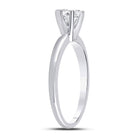 14K White Gold Round Diamond Women's Solitaire Bridal Wedding Engagement Ring 1/2 Cttw - Splendid Jewellery