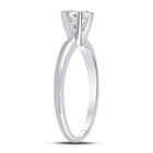 14K White Gold Round Diamond Women's Solitaire Bridal Wedding Engagement Ring 1/2 Cttw - Splendid Jewellery