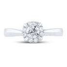 14K White Gold Round Diamond Women's Solitaire Bridal Wedding Engagement Ring 1/2 Cttw - Splendid Jewellery