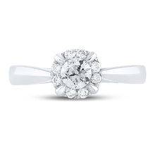 Load image into Gallery viewer, 14K White Gold Round Diamond Women's Solitaire Bridal Wedding Engagement Ring 1/2 Cttw - Splendid Jewellery