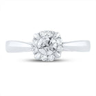 14K White Gold Round Diamond Women's Solitaire Bridal Wedding Engagement Ring 1/2 Cttw - Splendid Jewellery