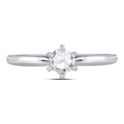14K White Gold Round Diamond Women's Solitaire Bridal Wedding Engagement Ring 1/2 Cttw - Splendid Jewellery