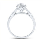 14K White Gold Round Diamond Women's Solitaire Bridal Wedding Engagement Ring 1/2 Cttw - Splendid Jewellery