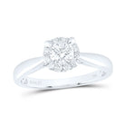 14K White Gold Round Diamond Women's Solitaire Bridal Wedding Engagement Ring 1/2 Cttw - Splendid Jewellery