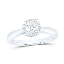 Load image into Gallery viewer, 14K White Gold Round Diamond Women's Solitaire Bridal Wedding Engagement Ring 1/2 Cttw - Splendid Jewellery