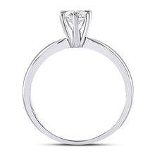 Load image into Gallery viewer, 14K White Gold Round Diamond Women's Solitaire Bridal Wedding Engagement Ring 1/2 Cttw - Splendid Jewellery