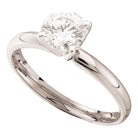 14K White Gold Round Diamond Women's Solitaire Bridal Wedding Engagement Ring 1/4 Cttw - Splendid Jewellery