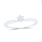 14K White Gold Round Diamond Women's Solitaire Bridal Wedding Engagement Ring 1/6 Cttw - Splendid Jewellery