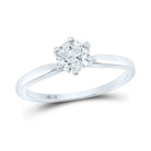 14K White Gold Round Diamond Women's Solitaire Bridal Wedding Engagement Ring 3/4 Cttw - Splendid Jewellery