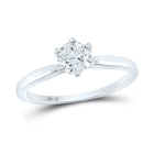 14K White Gold Round Diamond Women's Solitaire Bridal Wedding Engagement Ring 3/4 Cttw - Splendid Jewellery