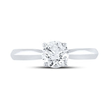 Load image into Gallery viewer, 14K White Gold Round Diamond Women's Solitaire Bridal Wedding Engagement Ring (Certified) 1 Cttw - Splendid Jewellery