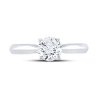 14K White Gold Round Diamond Women's Solitaire Bridal Wedding Engagement Ring (Certified) 1 Cttw - Splendid Jewellery
