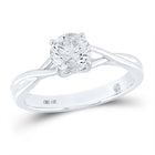 14K White Gold Round Diamond Women's Solitaire Bridal Wedding Engagement Ring (Certified) 1 Cttw - Splendid Jewellery