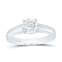 Load image into Gallery viewer, 14K White Gold Round Diamond Women's Solitaire Bridal Wedding Engagement Ring (Certified) 1 Cttw - Splendid Jewellery