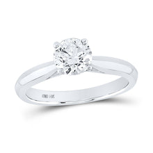 Load image into Gallery viewer, 14K White Gold Round Diamond Women's Solitaire Bridal Wedding Engagement Ring (Certified) 1 Cttw - Splendid Jewellery