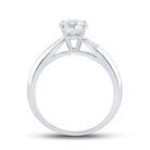 14K White Gold Round Diamond Women's Solitaire Bridal Wedding Engagement Ring (Certified) 1 Cttw - Splendid Jewellery